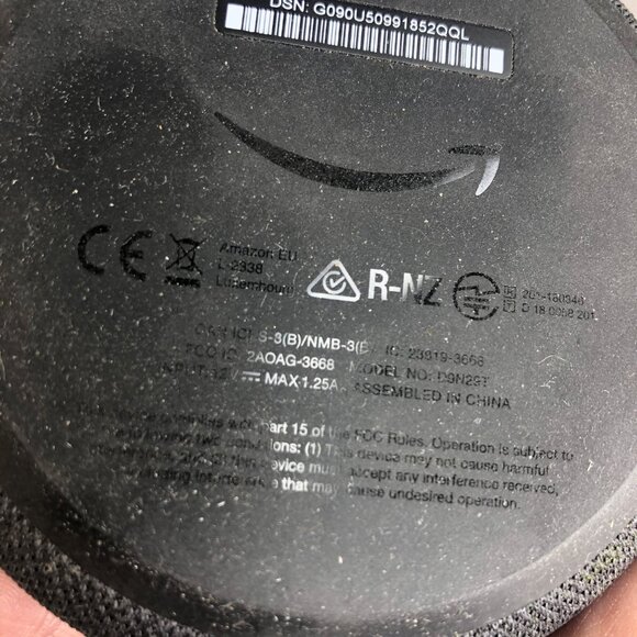 Amazon Echo Dot 3rd Gen Smart Speaker with Alexa Charcoal Gray D9N29T w/Charger - Picture 4 of 15